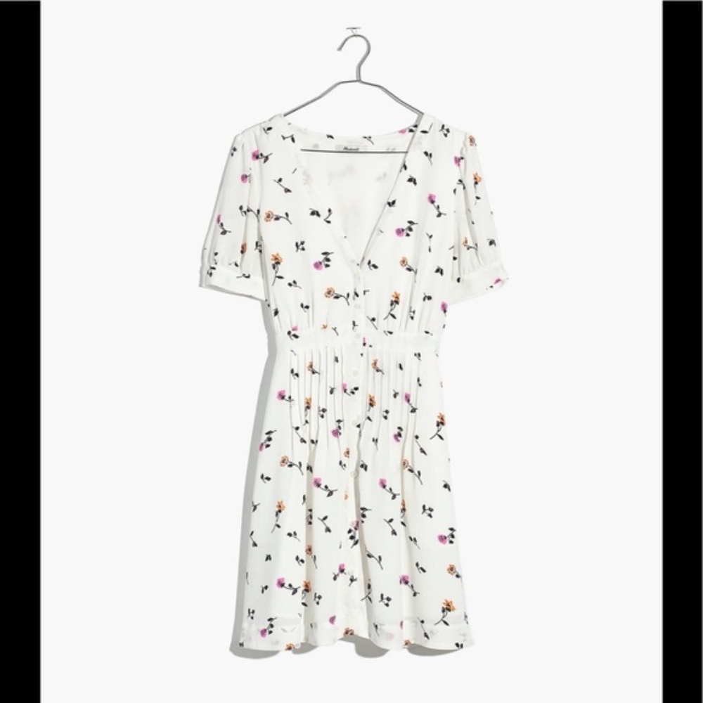 Madewell Daylily Pintuck Dress in Sweet Bl…